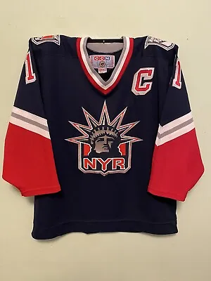 Mark Messier New York Rangers Lady Liberty Alternate Jersey CCM Large • $291.44