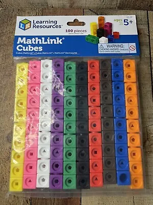 100 Colors Multilink Linking Counting Cube Snap Blocks Math Building Teaching • £12.64