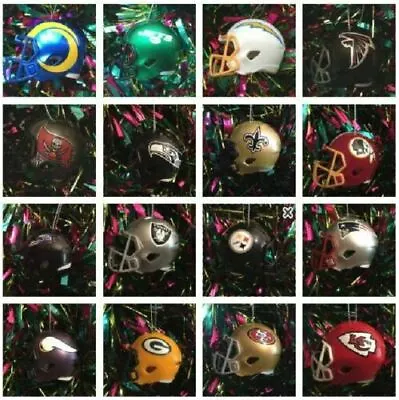 Football Helmet Holiday Ornament Nfl & Ncaa  Pick Your Team & Cord Color • $10.99