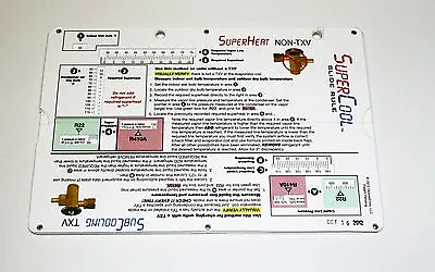 SuperCool Slide Rule HVAC Charging Calculator For- R22 Freon & R410 Puron  • $19.99