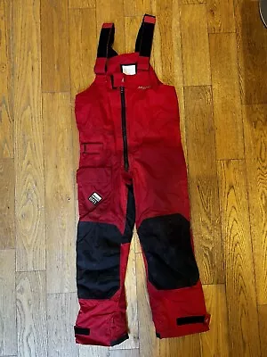 Musto BR1 Sailing Salopettes Trousers Red Medium • £31
