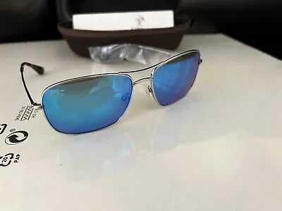 New Maui Jim WIKI WIKI Blue Hawaii Silver Sunglasses 59mm  B246-17 $319 • $185