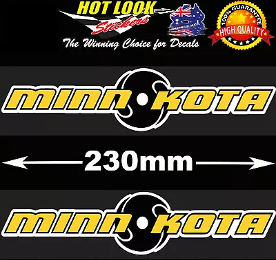 MINN KOTA Fishing Boat Stickers 4X4 Caravan Camping Tandem Trailer Fridge Kayak • $6.99