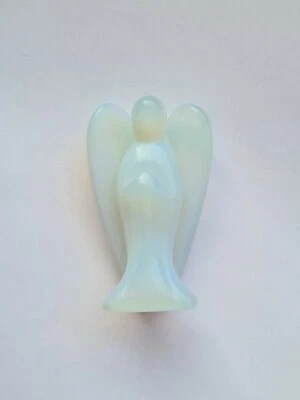 £13 • Buy OPALITE GEMSTONE ANGEL 50mm Crystal Reiki Healing Meditation Guardian