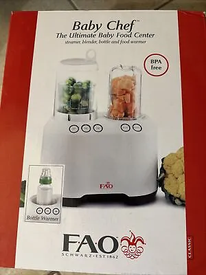 New! FAO Schwarz Baby Chef Steamer Blender Bottle & Food Warmer Model-F200CHEF • $39.99