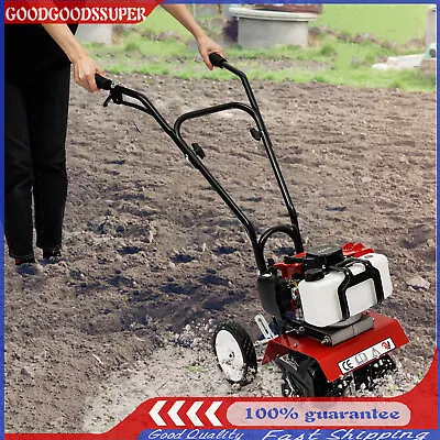 2Stroke 52CC Gas Mini Tiller Cultivator 6500rpm Plant Garden Tilling Tool CDI US • $182