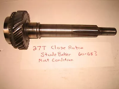 Rare Studebaker Borg Warner T10 4 Speed Input Shaft 27 Tooth 2.20 Close Ratio • $100