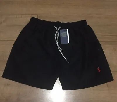 Mens Ralph Lauren Polo Swimming Shorts Trunks  36  Inch Waist Black #9 • £18.45