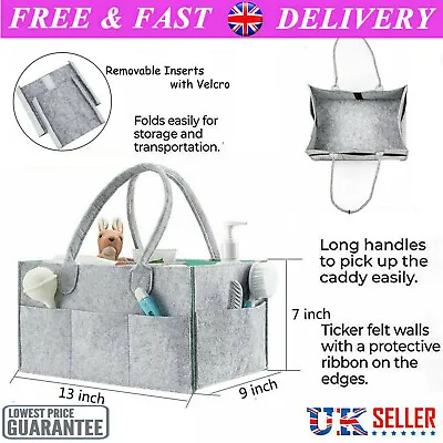 £10.99 • Buy Mrs Hinch Grey Baby Storage Organizer Bag Caddy Home Cleaning Compartments Nappy