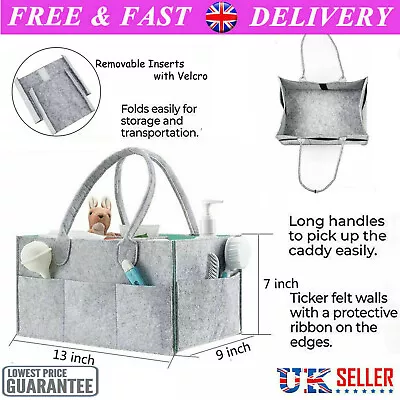 £10.99 • Buy Mrs Hinch Grey Baby Storage Organizer Bag Caddy Home Cleaning Compartments Nappy