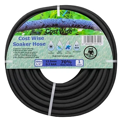 £3.99 • Buy Garden Watering Irrigation Soaker Hose/drip Line/leaky /porous Pipe,   7.5m-200m