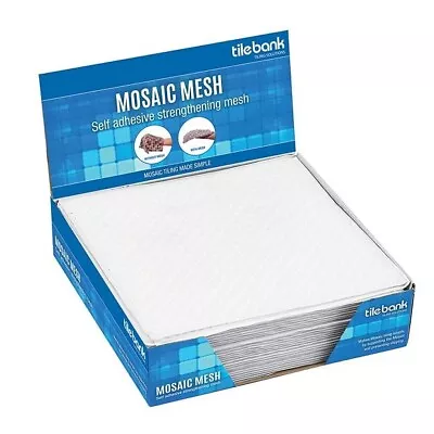 Mosaic Backing Mesh 30x30 Tile Backer Sheet Stiffening Self Adhesive Backing • £1.99