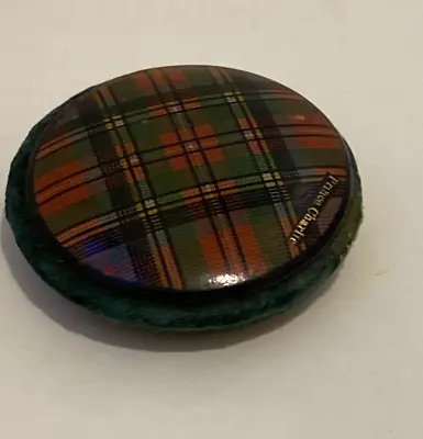 Collectable Antique Tartan Ware Circular Pin Cushion - Prince Charlie Tartan • £34