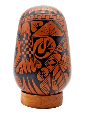 Mata Ortiz Ana Trillo Mimbres Art Pottery Vase 6.5  Mexico Folk Art Signed • $210