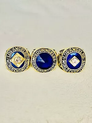 3 PCS LA Dodgers Championship Ring Set 🇺🇸 SHIP. 1959/63/65 • $64.99