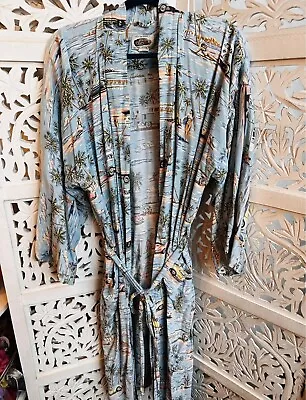 Reyn Spooner Robe Size L / XL Vintage Woody Surf Eddy Print RARE • $49