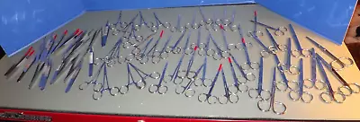 Huge Lot 75 Pc Various Surgical Medical Instruments Tweezers/Scissors/Forceps • $75