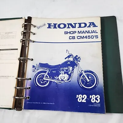 Honda Service Shop Repair Manual Book 1982 - 1983 CB450 CM450 CB CM 450 61MC002 • $85