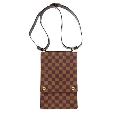 Louis Vuitton Portobello Shoulder Bag Vi0010 Clear Pocket Damier N45271 71318 • $648