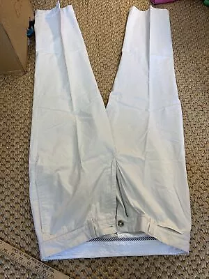 Roundtree & Yorke 34/30 Mens Pants Chino Slacks Pleated Khaki (z) • $9