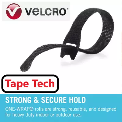 VELCRO® GENUINE ONE-WRAP Ties Double Sided Hook & Loop Reusable Strapping Tape • £199.99