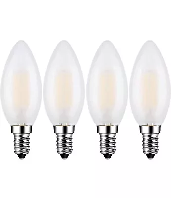 E14 LED Candelabra Bulb 40W Equivalent 4W Dimmable LED Candle Light Bulbs 3000K • $10