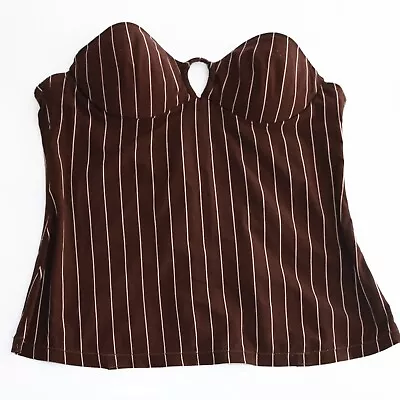 La Perla Brown Striped Vintage Corset Top Size XS • £35