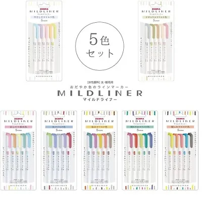 $11.40 • Buy Zebra Mildliner Double-Sided Highlighter Pen Set Choose From 8 Type All 35 Color