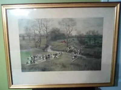 £39.99 • Buy Large Art Print, Hunting Scene By Great Artist Rowlandson, Framed Ready To Hang