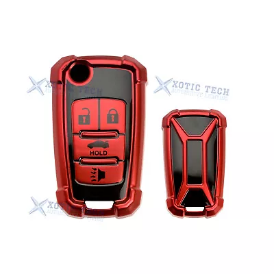 For Chevrolet Camaro Cruze Malibu Buick TPU Folding Flip Key Cover Fob Case- Red • $18.96