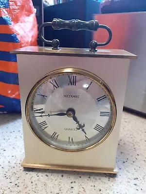 £9.99 • Buy Vintage Metamec Traditional Brass Carriage Clock /   Mantel Clock