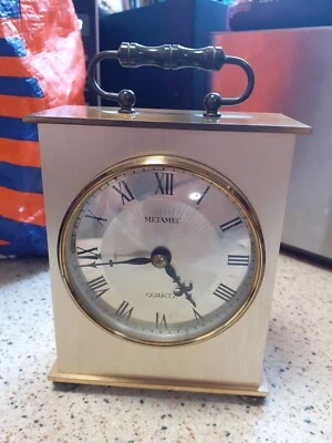 £9.99 • Buy Vintage Metamec Traditional Brass Carriage Clock /   Mantel Clock
