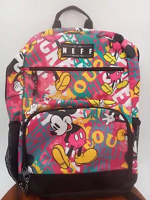 Disney Mickey Mouse Backpack Neff Brand Large • $40