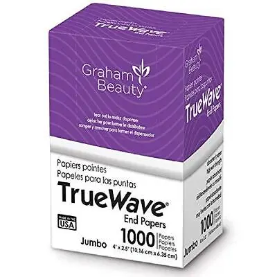 $8.29 • Buy Graham Beauty Salon Truewave Jumbo End Paper 1000 Pack - HC-26067