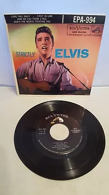 1957 Strictly Elvis Presley  Long Tall Sally  45RPM EPA994 Vinyl Album • $15