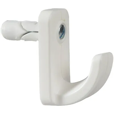 £4.64 • Buy Plasplugs HW124 White Single Hollow Door Hook Pack Of 1