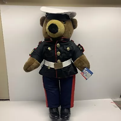 Vtg JJ Wind PATRIOT 20  US Marine Teddy Bear Collectible Korea  • $15
