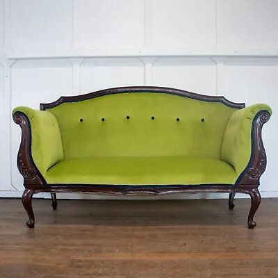 £1795 • Buy Green Edwardian Mahogany Sofa Rwi6878