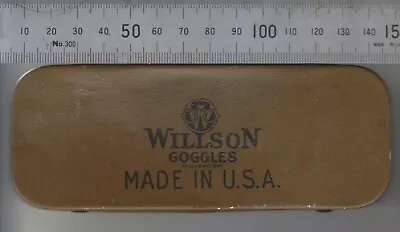 $113.88 • Buy Vintage Willson Goggles Z12 Glasses With Original Tin Case Model Z12 1922 Raref