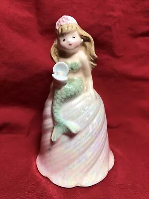 VTG Napco Ware Ceramic Mermaid Iridescent Bell • $30