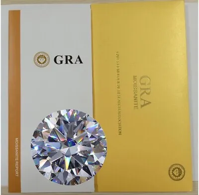 GRA Certified Loose Moissanite Round Stones D VVS1 All Sizes • $23.99