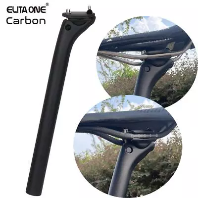 Elitaone Mtb Carbon Seat Post Offset 20mm 25.4 27.2 30.9 31.6mm Mountain/road Bi • $44.99