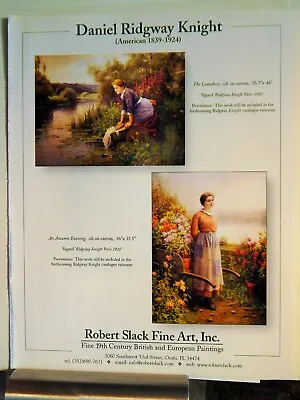 Daniel Ridgway Knight Oils/ Marcel Dyf Painting Art Vtg 2007 Advertisement • $18.90
