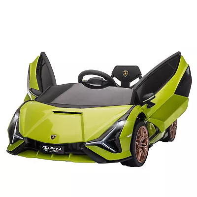 HOMCOM Lamborghini SIAN 12V Kids Electric Ride On Car Toy W/ Remote Control • £169.99