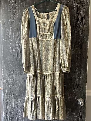 Gunne Sax By Jessica Velveteen Vintage 1970’s Dress Size 13 • $379.98