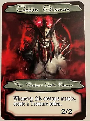 MTG Goblin Shaman Token Custom (Fable Of Kiki-Jiki) • $2