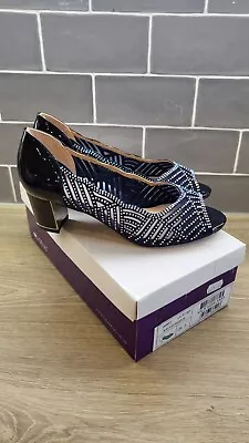 Lotus Immy ULS165 Navy / Diamantes Occasion Shoes Various Sizes BNIB RRP £67 • £24.95