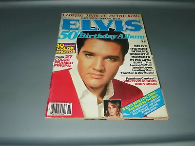 Superstar Special Magazine  Elvis Presley 50th Birthday Album-W/ FREE-ELVIS-RARE • $7