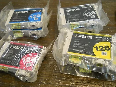 7 Pc Lot Genuine Epson 126 Ink Cartridge Cyan/Magenta/Yellow/black • $45