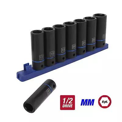 9-Piece 1/2-Inch Deep Drive Impact Socket Set MM 41046 • $18.69